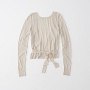 A&F open back tie sweater